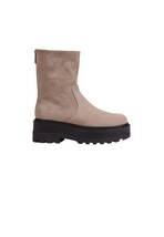 Calvin Klein Women Boots - 8.5 US EU 39 Beige Leather Ankle Heeled Fashion - $3,428.52 MXN
