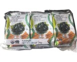 Trader Joe&#39;s Organic Roasted Seaweed with Sea Salt Healthy Snack 6 PACKS... - £12.02 GBP