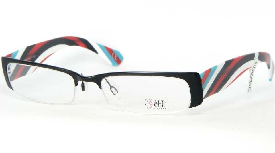 Exalt Cycle EXFASHION C.1 BLACK EYEGLASSES GLASSES METAL FRAME 53-17-135... - $108.62