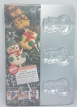 Wilton Snowman Pop Cookie Candy Treat Baking Pan Mold Christmas Holiday 1996 NIP - £7.63 GBP