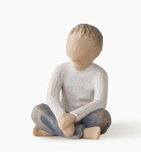 Imaginative Child Figure Sculpture Hand Painting Willow Tree By Susan Lordi - £49.46 GBP