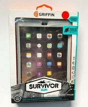 Griffin Survivor Slim Protective Case for iPad Mini 1,2,3 Gray Crimson Red - £20.14 GBP