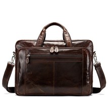 WESTAL men&#39;s bag/briefcase leather laptop bag for men&#39;s genuine leather office b - £190.76 GBP