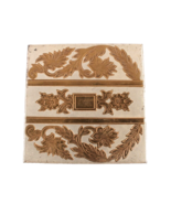 Vintage Compact with Mirror Square Gold Tone Design Made in USA - $32.71