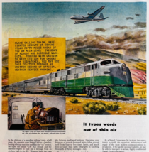 1947 Army Signal Corps Advertisement Train Plane Messaging Recruitment D... - $29.99