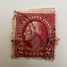 Vintage 1923-26 USA Postage Stamp &quot;Washington&quot; 2 cent - £18.32 GBP