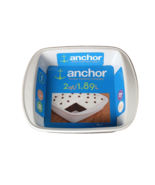 Anchor Hocking 8 Inch Square Baking Dish Classic White New With Tags 2 Q... - $355.23 MXN