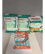 4PK Plackers Twin-Line MINT Dental Flossers 2x Cleaning Action Total Of 415 - £27.06 GBP