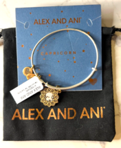 Alex and Ani Zodiac Capricorn Two-Tone Charm Bangle NWT, Card  and Pouch... - $10.69