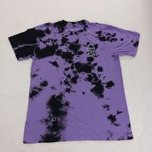 Last Call Co. Men Purple & Black Dyed Short Sleeve "Evil Ways" Graphic T-Shirt M image 2