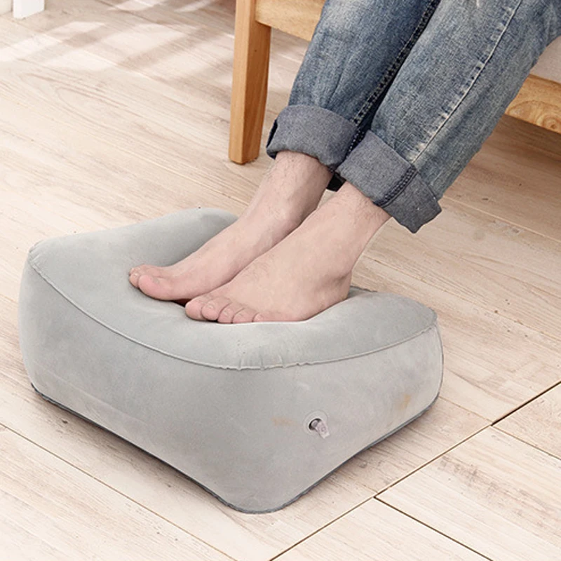 House Home Soft Footrest Pillow PVC Inflatable Foot Rest Pillow Cushion Air Trav - £20.10 GBP
