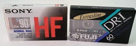 New Vintage Sony High Fidelity HF-90 (1) &amp; FUJI DR-I 60 (1) Blank Cassette Tapes - £8.87 GBP
