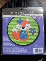 Dimensions 2 Felt Applique Craft Little Fox &amp; Owl Plastic Hood Needle Cr... - £13.98 GBP