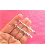 Bar horn silver ear jackets - $12.86