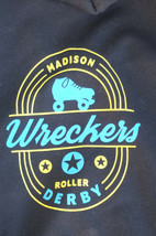 MADISON WRECKERS Roller Derby Bollywood Bashers Women&#39;s Zip Hoodie Sweatshirt  - £27.51 GBP