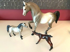 VINTAGE HARTLAND BREYER LOT Hard Plastic Spotted Horses Mixed Horse Toys - $111.32