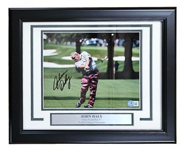 John Daly Autografato con Cornice 8x10 Pga Golf Swing Foto Bas - $145.49