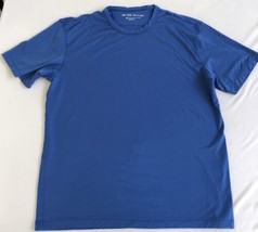 Vintage Peter Millar Mens solid Blue Crewneck T-Shirt Size M - $16.75