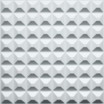 Dundee Deco 3D Wall Panels - Contemporary Spike Paintable White PVC Wall Panelin - £6.23 GBP+