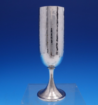 Buccellati Italian Sterling Silver Champagne Flute Hammered 7&quot; x 1 1/2&quot; ... - £719.34 GBP