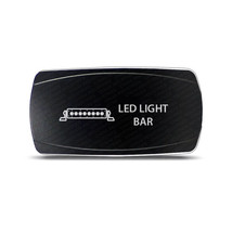 CH4x4 Rocker Switch Single Row LED Light Bar Symbol - Horizontal - Red LED - £13.39 GBP