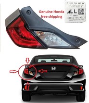 OEM 2016-2019 Honda Civic Coupe LH Left Driver Side Halogen Tail Light Lamp - $127.71