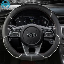 PU Leather DERMAY Car Steering Wheel Cover for  Stonic KX1 2017~2021 Auto Access - £35.73 GBP