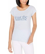 Ideology Trust The Universe T-Shirt, Flutter Blue - £5.15 GBP
