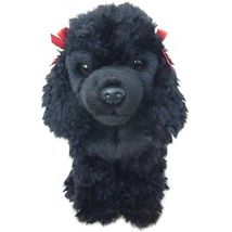 Black Poodle 12&quot; toy plushie gift wrapped, or not with or without engraved tag  - £31.45 GBP+