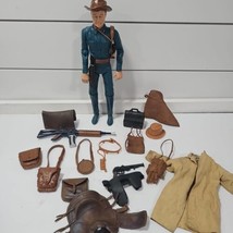 Marx Johnny West Captain Maddox Action Figure 1960s With Lot Of Accessories - $98.95