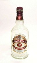 Empty Chivas Regal 12 Year Whisky Whiskey Glass Bottle 750 Ml - Man Cave Decor - £8.25 GBP