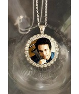 Merle Haggard   rhinestones  silver necklace fast free shipping gift box - £15.63 GBP