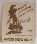 BRUCE SPRINGSTEEN - VINTAGE ORIGINAL 1981 CLOTH TOUR CONCERT BACKSTAGE P... - $40.00