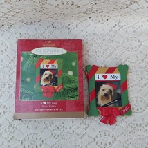 2001 Hallmark I Love My Dog Keepsake Ornament Picture Frame Free Us Shipping - £9.60 GBP