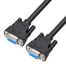 DTech 1.5 ft Straight Through Serial DB9 Cable Female to Female 9 Pin COM Port C - $16.99