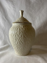 Lenox  Vintage Kisnet Collection Embossed Candy Urn Lidded Jar - $30.99