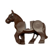 LEGO Reddish Brown Horse Figure With Movable Legs Castle Western Steed Animal - £7.93 GBP