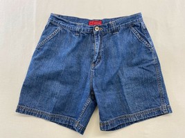 Arizona Girls Denim Shorts Size 14 1/2 Flat Front High Rise Flap Pockets... - £8.41 GBP