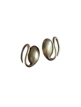 Vtg YUKIHIRO SHIBATA Japan Modernist Gold Vermeil/925 Sterling Silver EA... - $146.52