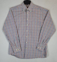 Scott Barber Shirt Men&#39;s M Classic Check Pockets Long Sleeve Button Down... - $21.75