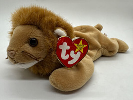 Ty Beanie Babies 1996 Retired Roary The Lion With Tags - $12.86