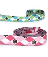 Classic Pooch Patterns Dog Leads Pawprint Argyle Fashion - Choose Color ... - £12.35 GBP+