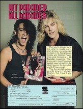 Ratt Stephen Pearcy Robbin Crosby 1985 Hit Parader advertisement 8 x 11 ... - £3.37 GBP