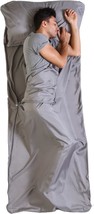 Sleeping Bag Liner - Adult Sleep Sack &amp; Travel Sheets -Travel, Camping Sheets - £33.61 GBP