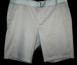 Guess  Gray With Belt Cotton Shorts Size US 40 EU 56 NEW - £28.88 GBP