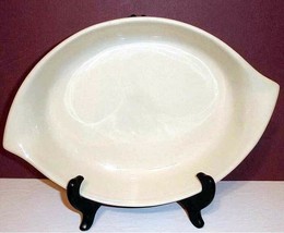 Royal Doulton Bay Leaves Oval Baker Leaf Shaped Cream Interior/DK Green Base New - £20.22 GBP