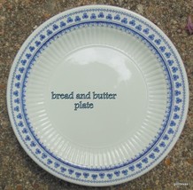 Set of 2 Adams English Ironstone Brentwood Bread Butter Plate 6 1/8&quot; Blue Clover - £18.77 GBP
