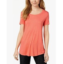 Maison Jules Womens XS Coral Bliss Scoop Neck Short Sleeve Top NWT J75 - £13.80 GBP
