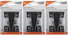 Tee Hinge 4&quot; Heavy Duty Black Stanley N129-007 (3-PACK) - $461.39 MXN