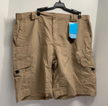 New American Outback Mens Size 2XL Tan Khaki Shorts Cargo Cool Comfort R... - £13.73 GBP